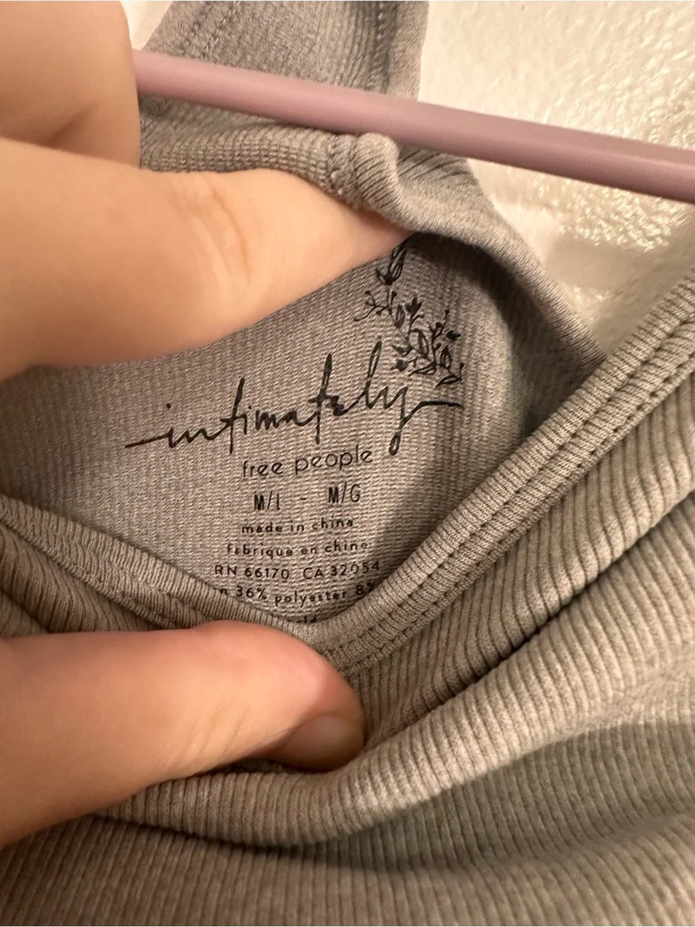 Free People slim ribbed